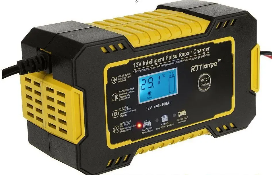 Умное зарядное устройство для аккумуляторов, 110 В до 250 В, 12в