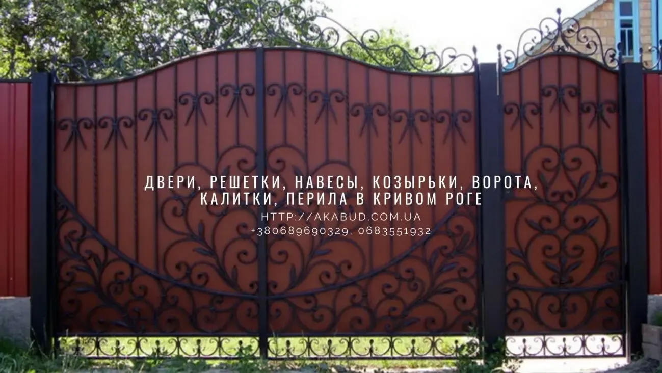 Двери, решетки, навесы, козырьки, ворота, калитки, перила в Кривом Рог 3