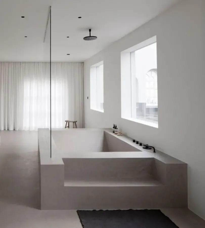 Ванна, джакузи, бетонная ванна, поддон из бетона душ умывальник чаша 3