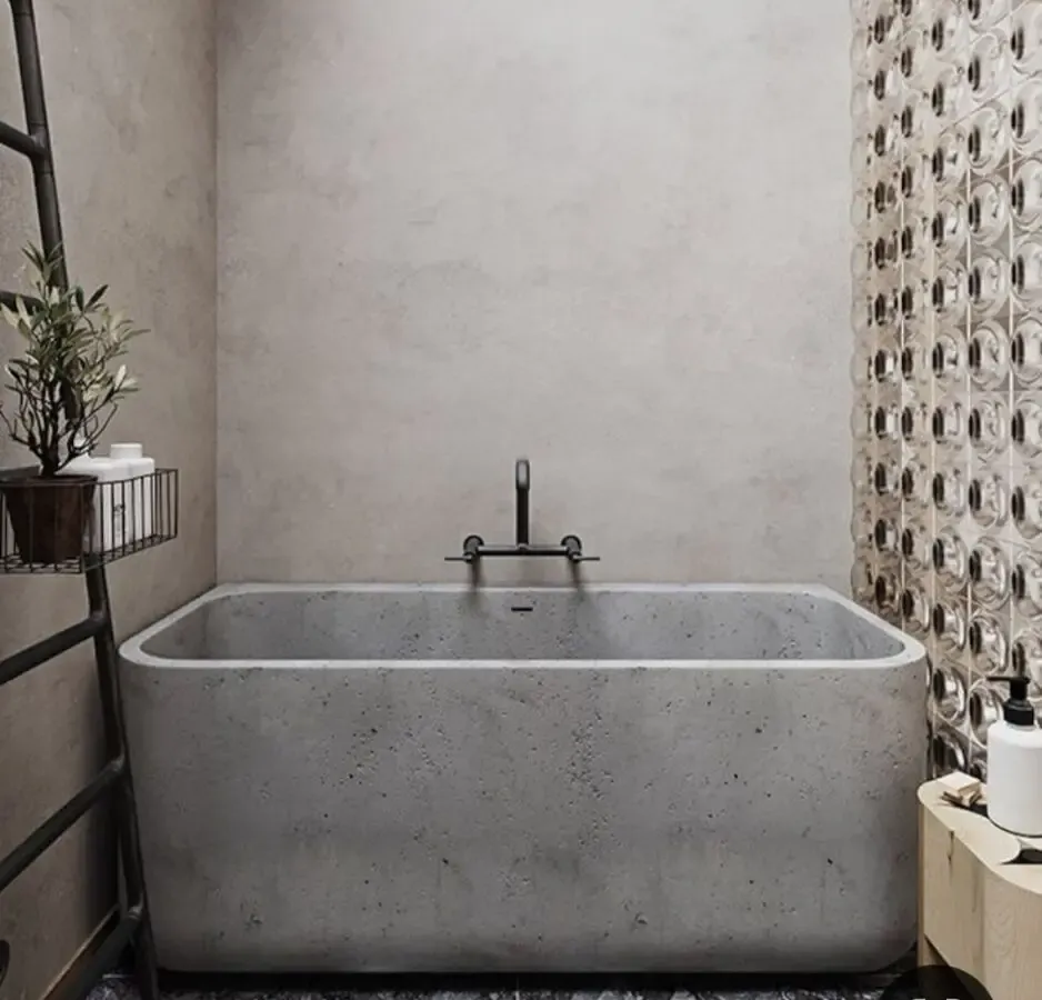 Ванна, джакузи, бетонная ванна, поддон из бетона душ умывальник чаша 2