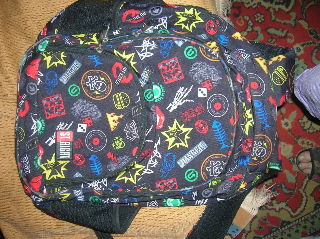 Рюкзак ПИРАТЫ Польша 3 отд. на молниях размер 44х31х18 4