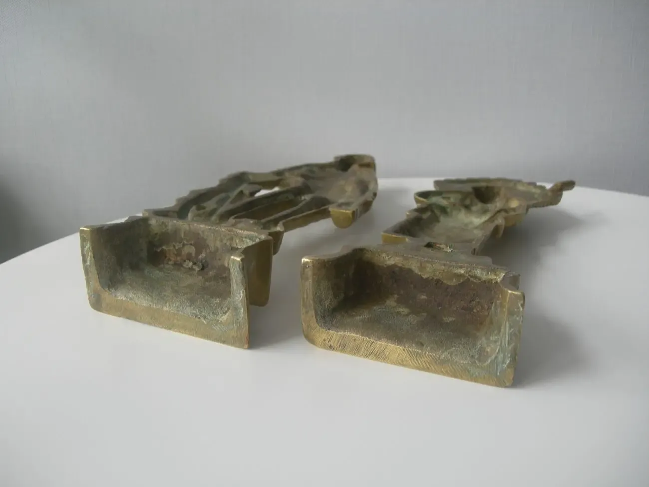 Каминные фигурки, пара, бронза, Голландия 6