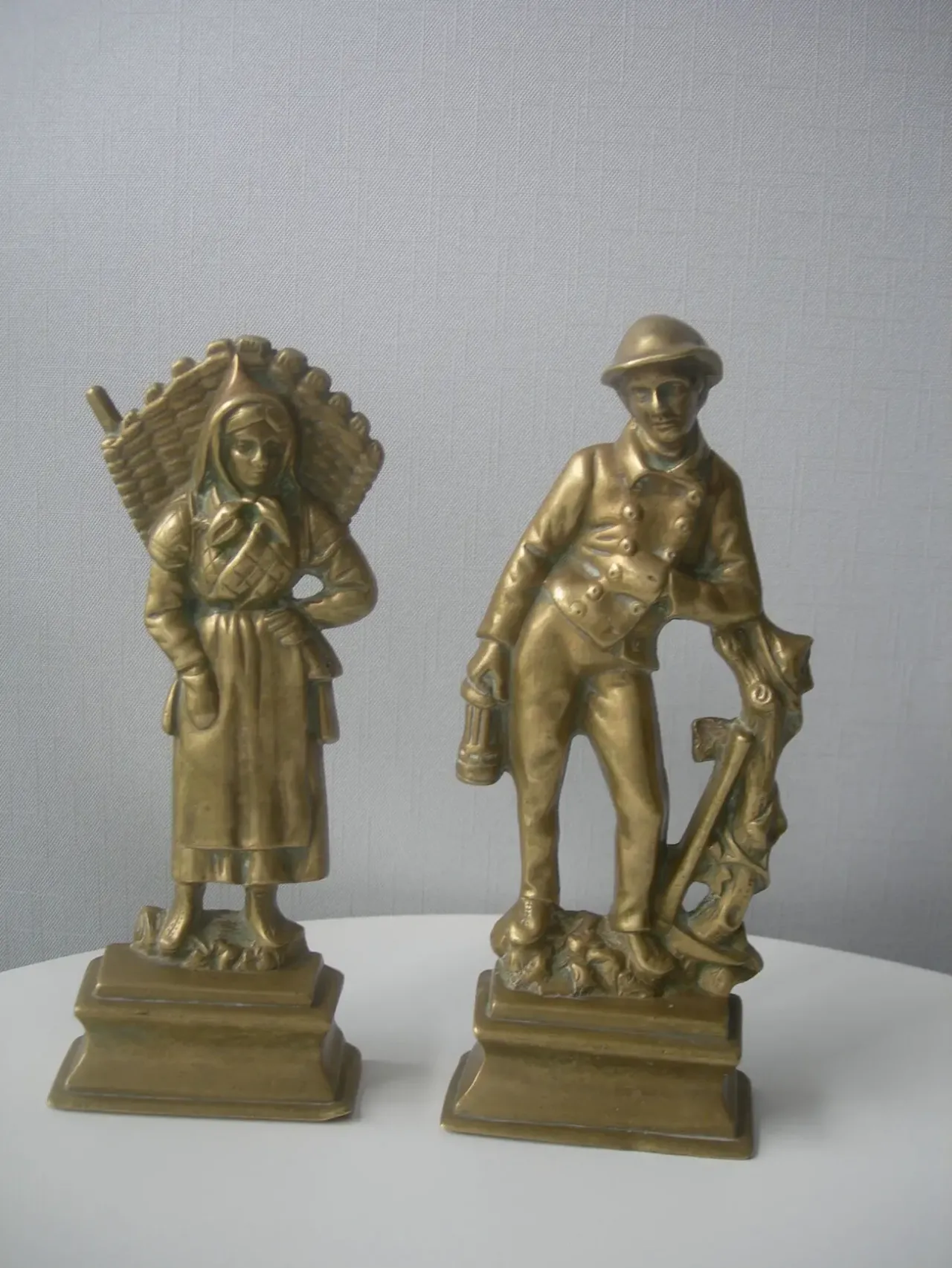 Каминные фигурки, пара, бронза, Голландия 7