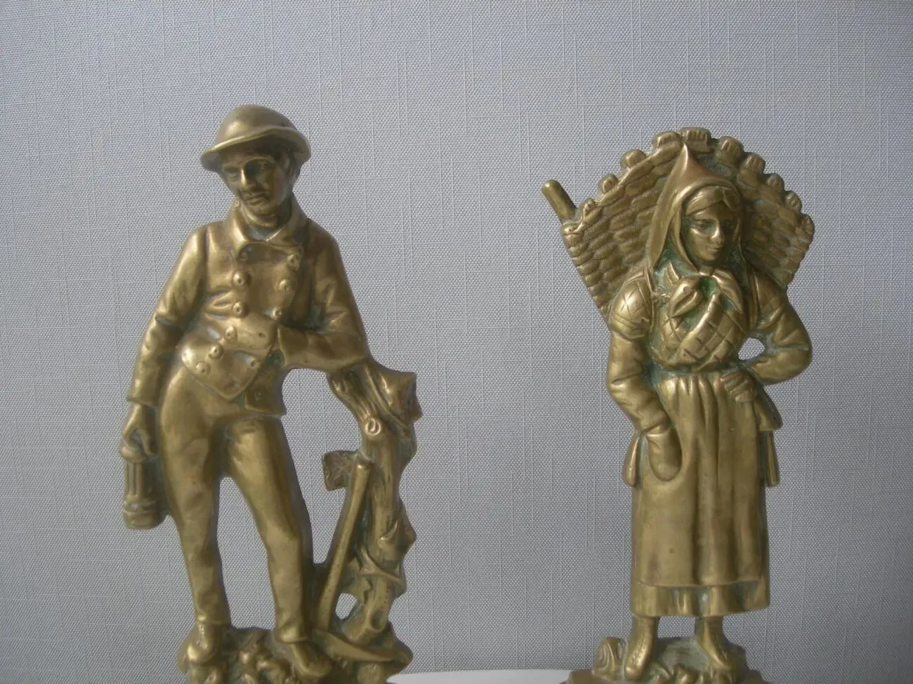 Каминные фигурки, пара, бронза, Голландия 4