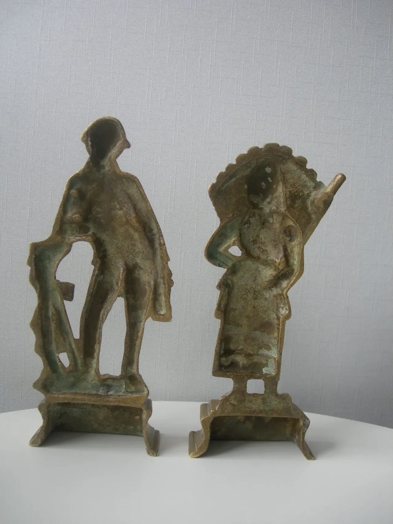 Каминные фигурки, пара, бронза, Голландия 8