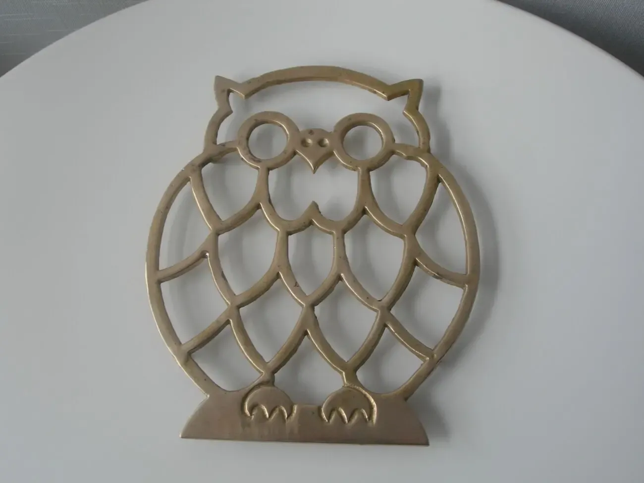 Панно, подставка, Сова, бронза, Германия 2