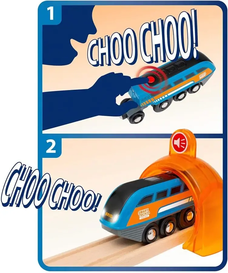 Дерев'яна залізниця Brio 33972 Велика подорож Smart Tech 3