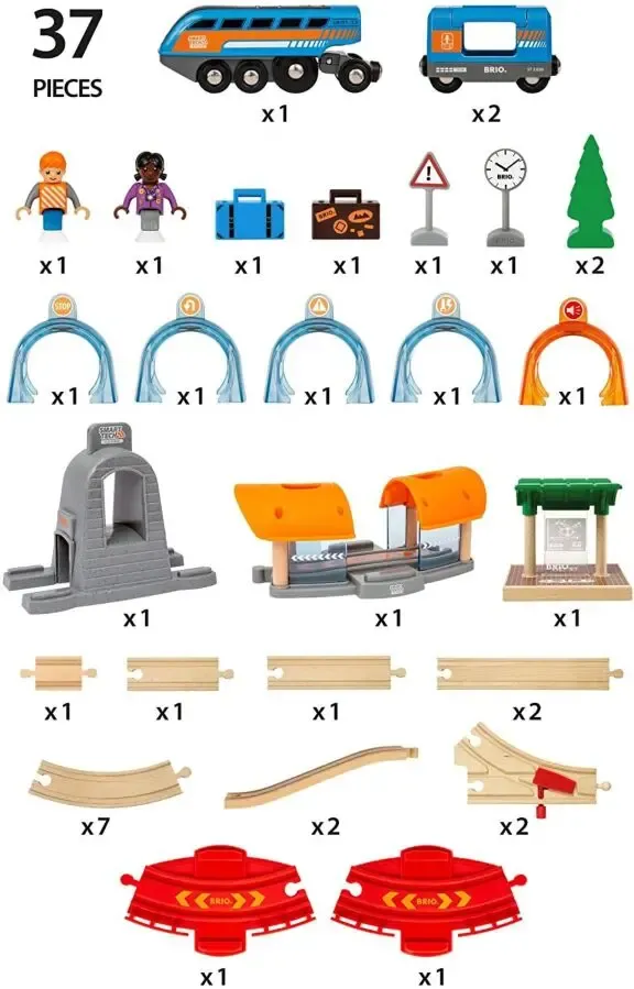 Дерев'яна залізниця Brio 33972 Велика подорож Smart Tech 4