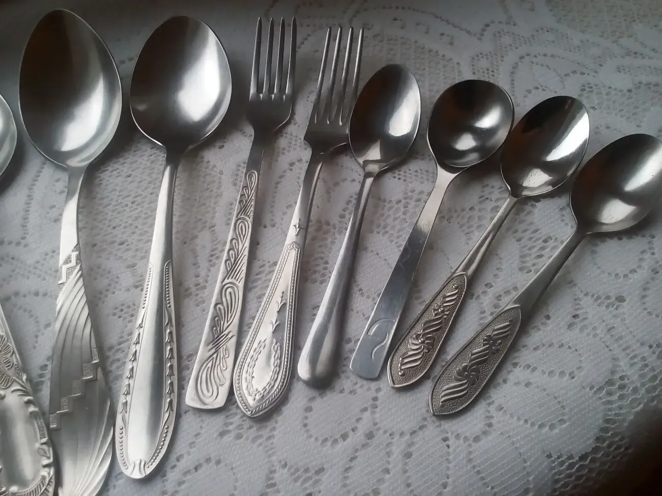 Столовая ложка чайные ложки вилка десертная прибор столовый 9