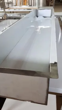 Корыто врезное из нержавейки 2000х400 мм глубиной 200 мм ванна моечная