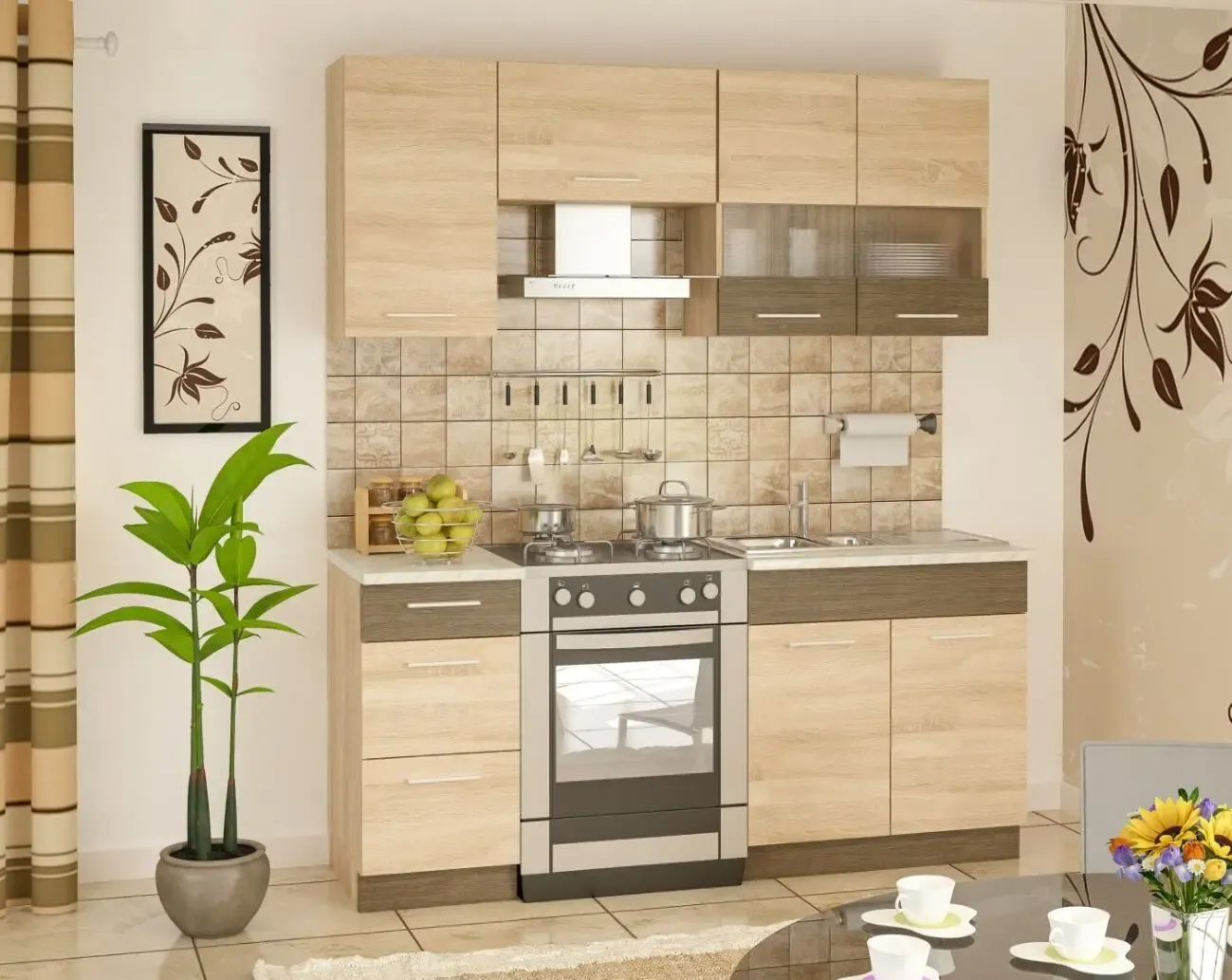 Кухня Грета комплект 2 м.п. 3