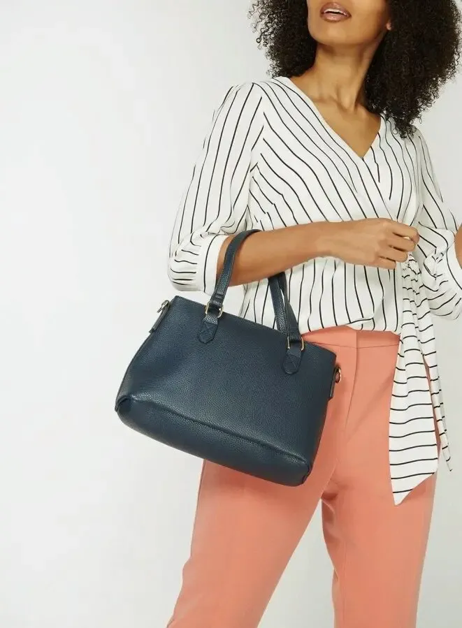 Сумка тоут розовая, синяя Dorothy Perkins 5