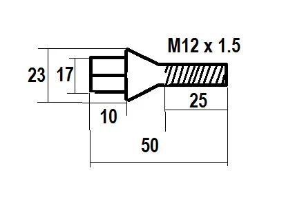 Болт колісний бмв е-30 оригінал