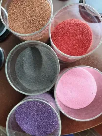 Песок кварцевый окрашенный 0,4-1,5 мм