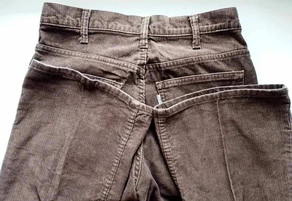 Винтажные вельветовые джинсы LEVI'S W32L32 70е года USA клеш Lee Rifle 2