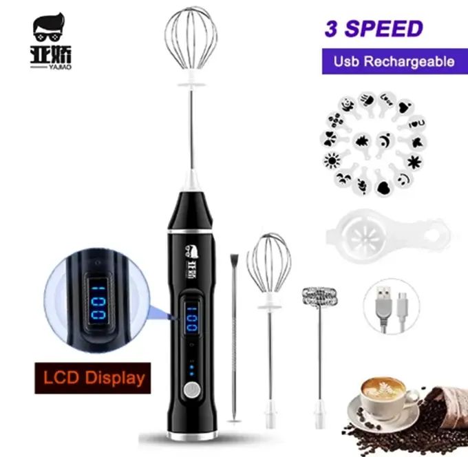 Перезаряжаемый мини-блендер USB. Вспениватель молока 7