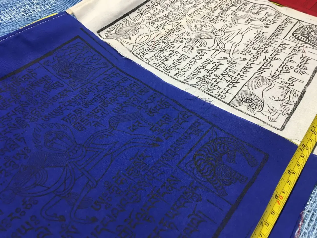 Флажки Лунг-Та, 25х32 см, натуральный хлопок без синтетики, 5 шт. лот 4