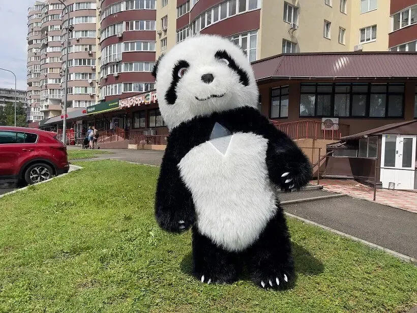 Костюм ведмедя надувний Панда 10