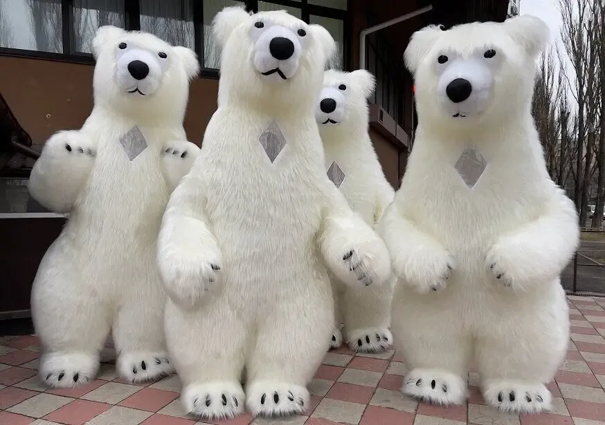 Костюм ведмедя надувний Панда 4