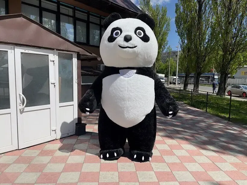 Костюм ведмедя надувний Панда 9