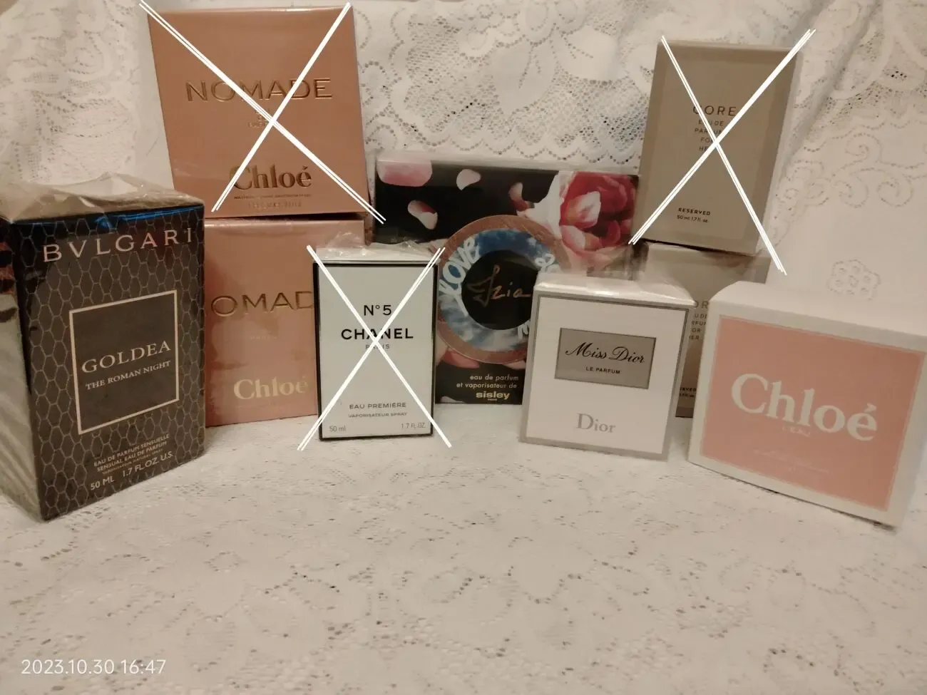 Sisley Izia Chanel Dior Hermes Avon Mugler Guerlain 6