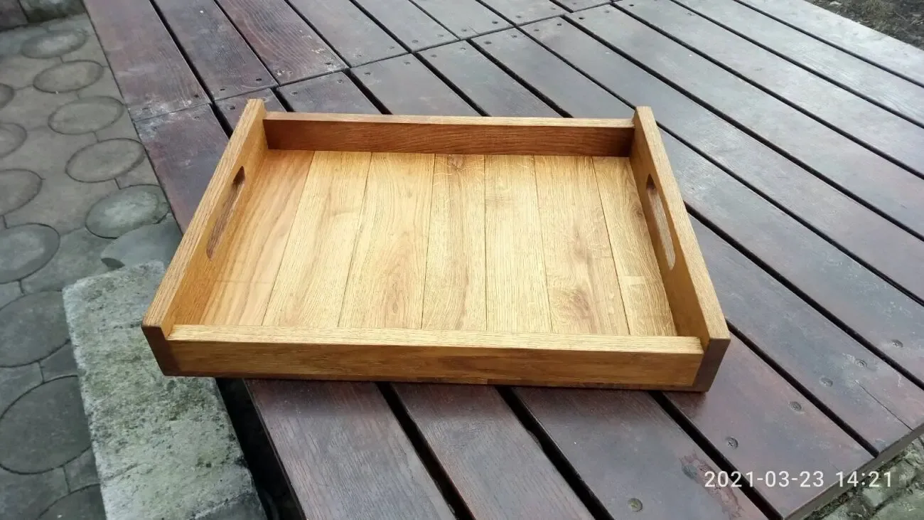 Поднос из дуба 4