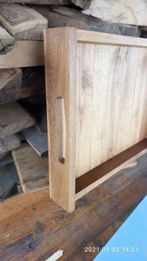 Поднос из дуба 5