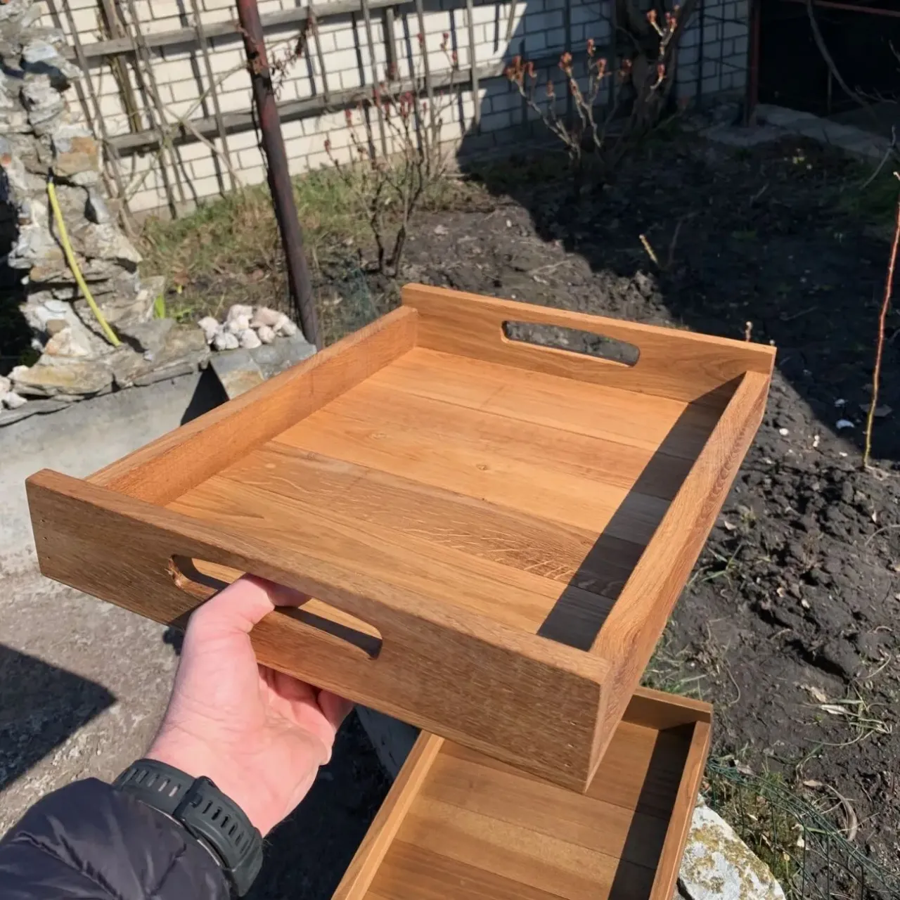 Поднос из дуба 7