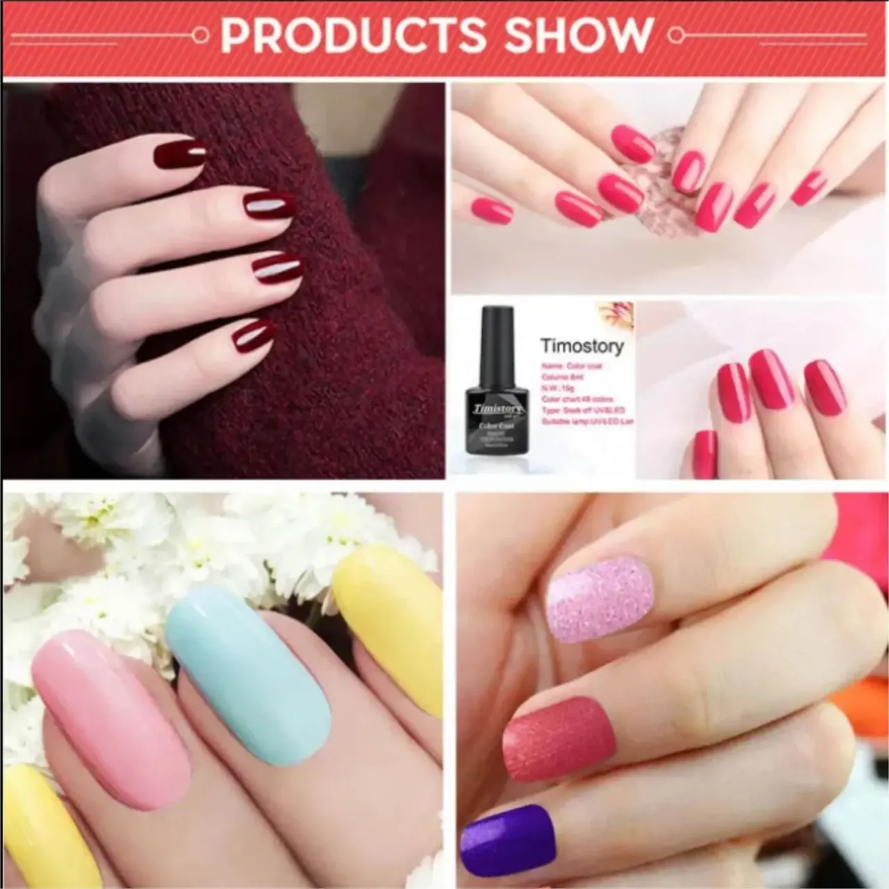 Стартовый набор для маникюра ногтей, наращивание гель лаком 7