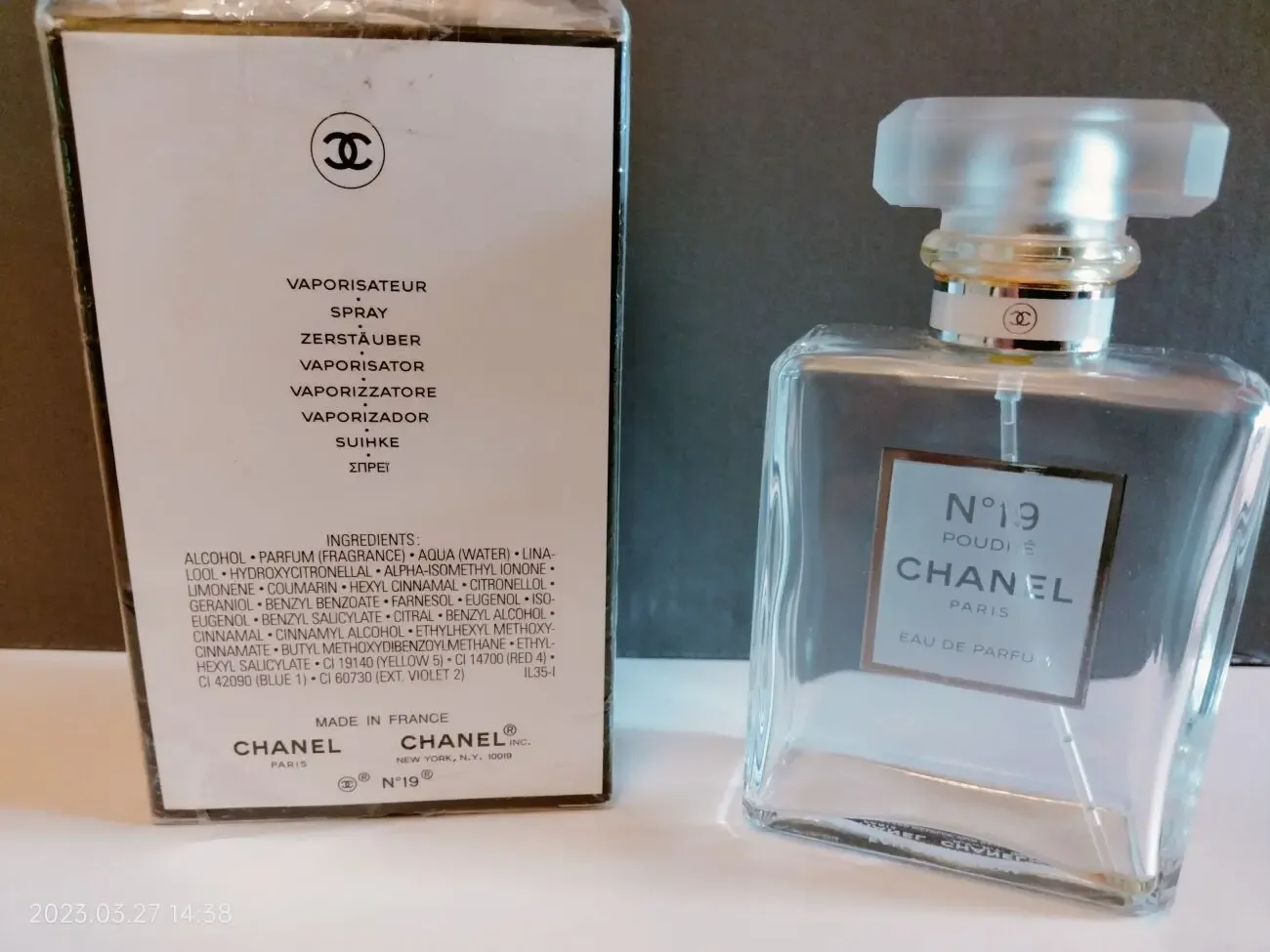 Флакон № 19 Poudre Chanel Coco Noir Gucci Dior Mugler Hermes 9