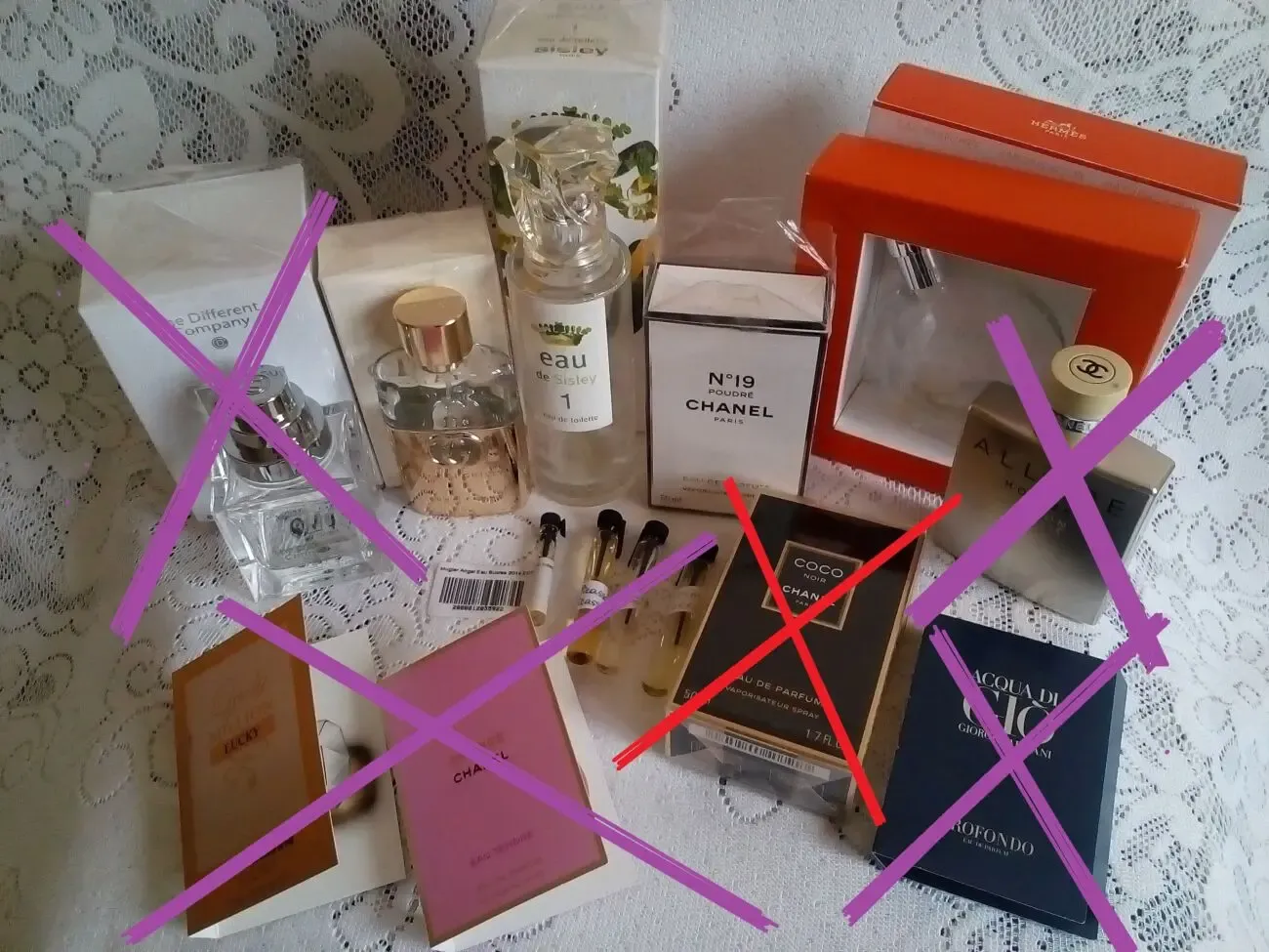 Флакон № 19 Poudre Chanel Coco Noir Gucci Dior Mugler Hermes 6