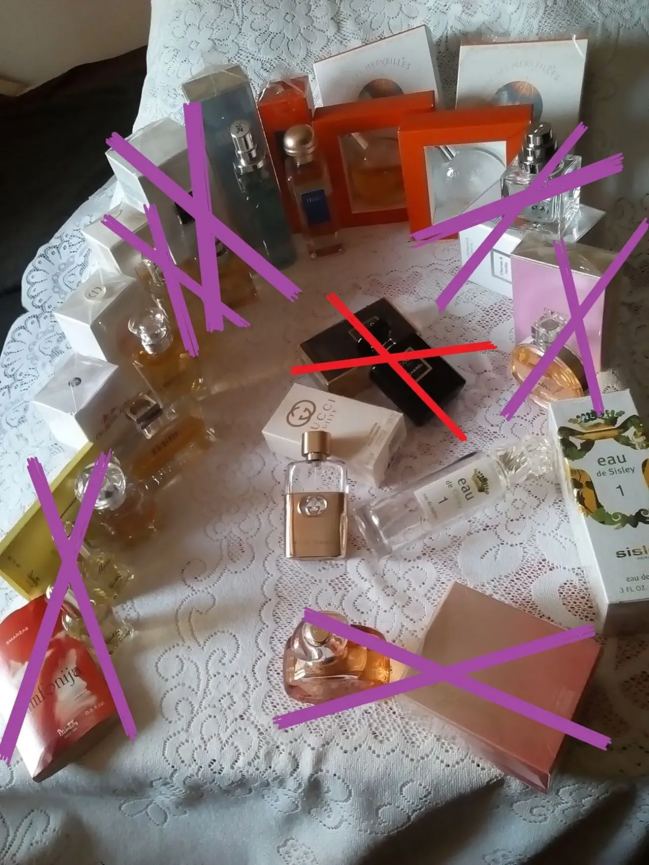 Флакон № 19 Poudre Chanel Coco Noir Gucci Dior Mugler Hermes 5