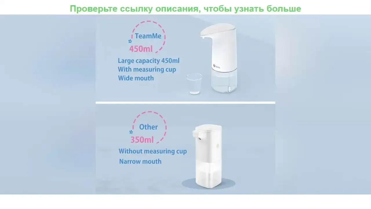 Сенсорный бесконтактный диспенсер мыла TeamMe (Xiaomi).# 4