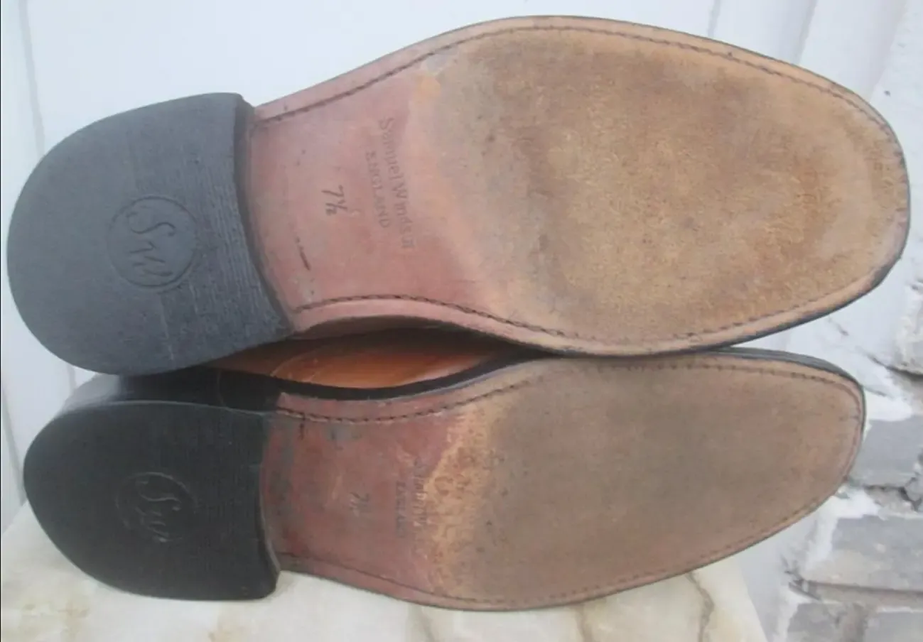 Редкие дорогие туфли Samuel Windsor броги Churchs Clarks Rieker Loake 4