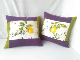 Комплект Интерьерных Подушек "Оливки&Лимон" 2шт, 40см Х 40см