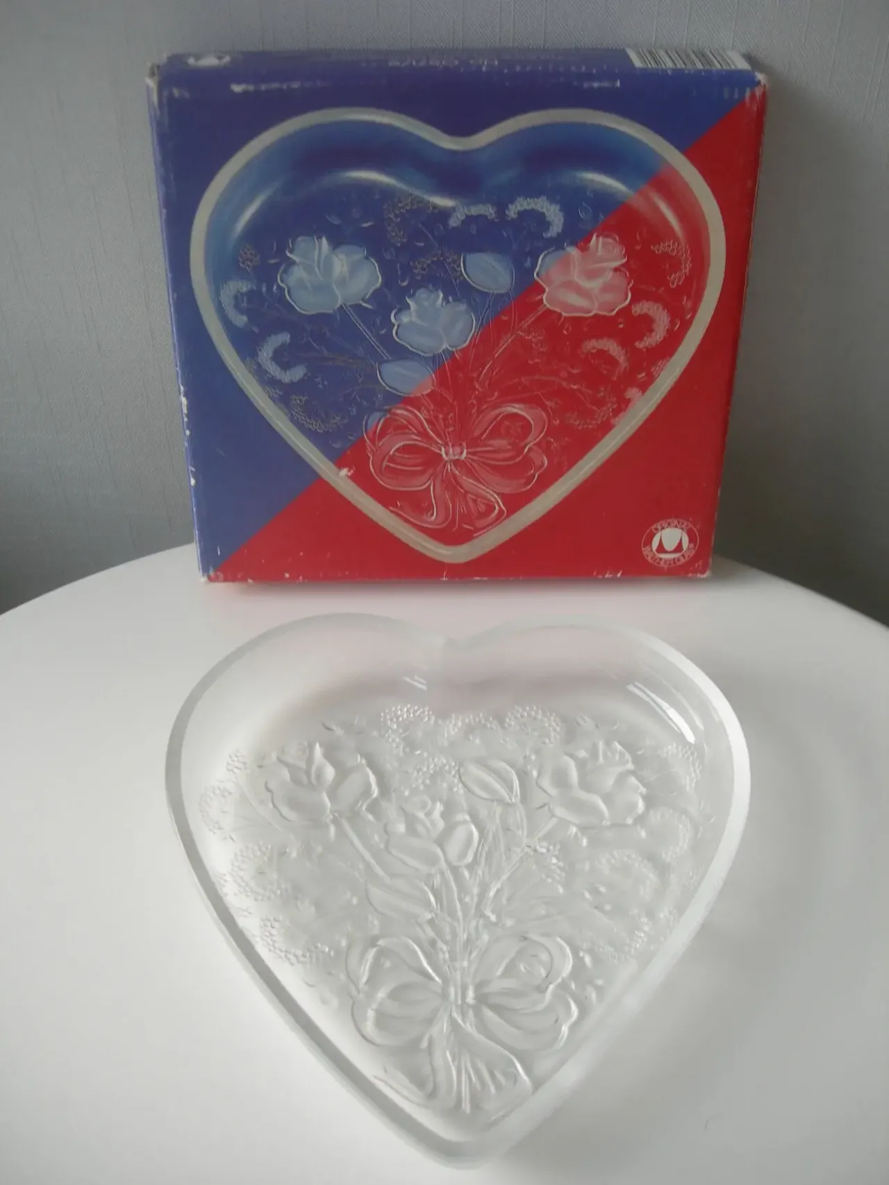 Блюдо, сердце, старая работа, Зап. Германия, новое! 2