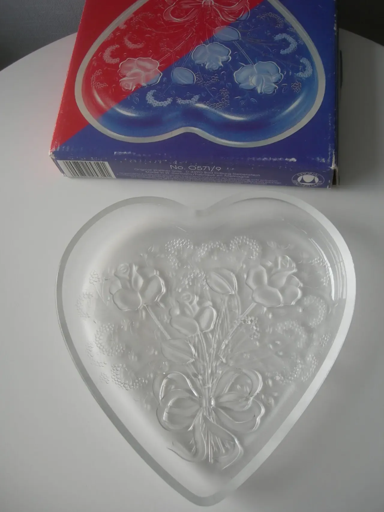 Блюдо, сердце, старая работа, Зап. Германия, новое!