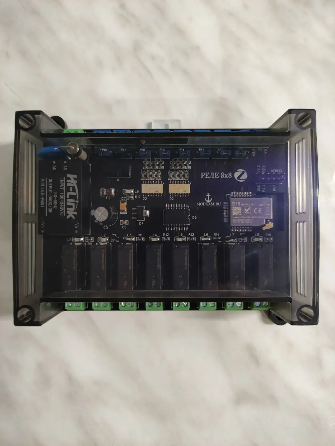 Zigbee Реле на 8 каналов с сухими контактами ( modkam.ru ) 3