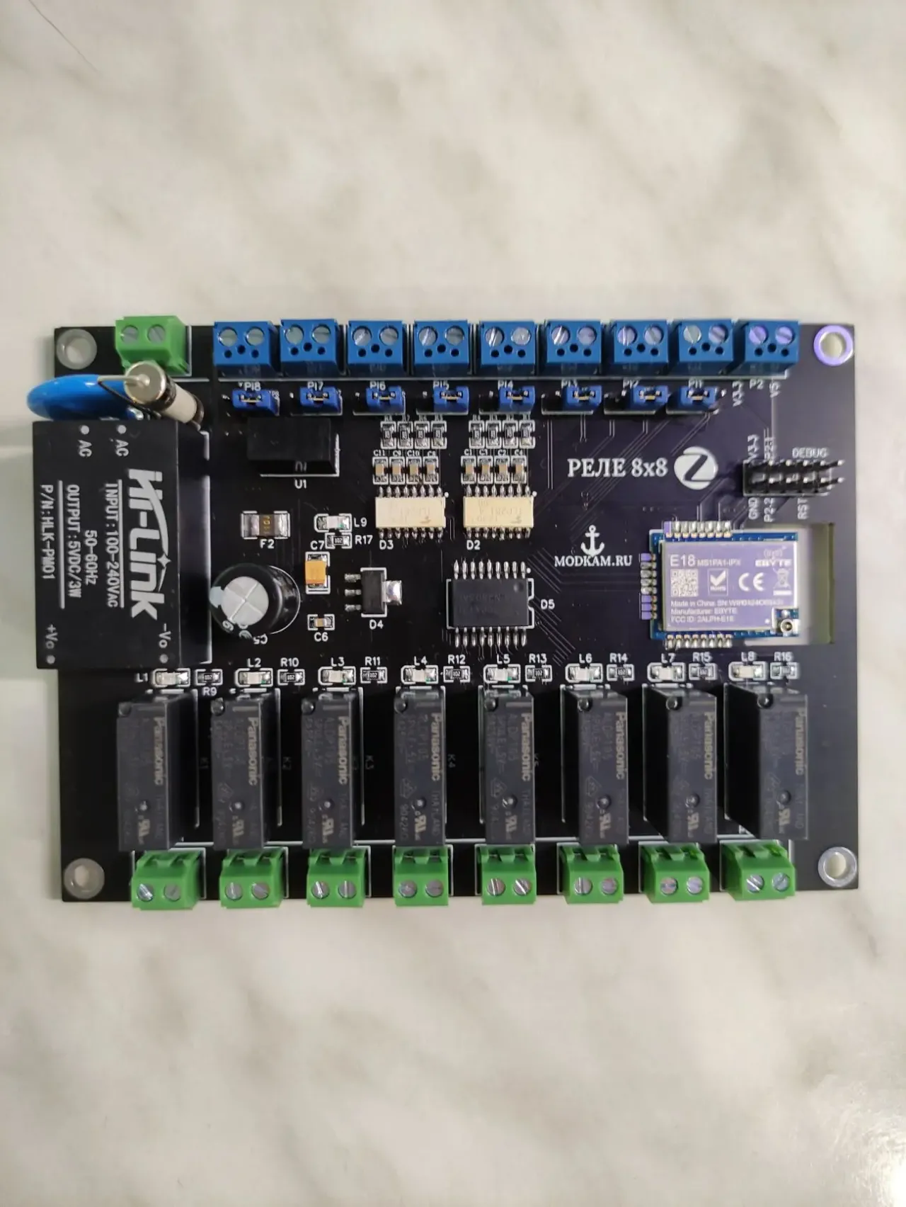 Zigbee Реле на 8 каналов с сухими контактами ( modkam.ru ) 4