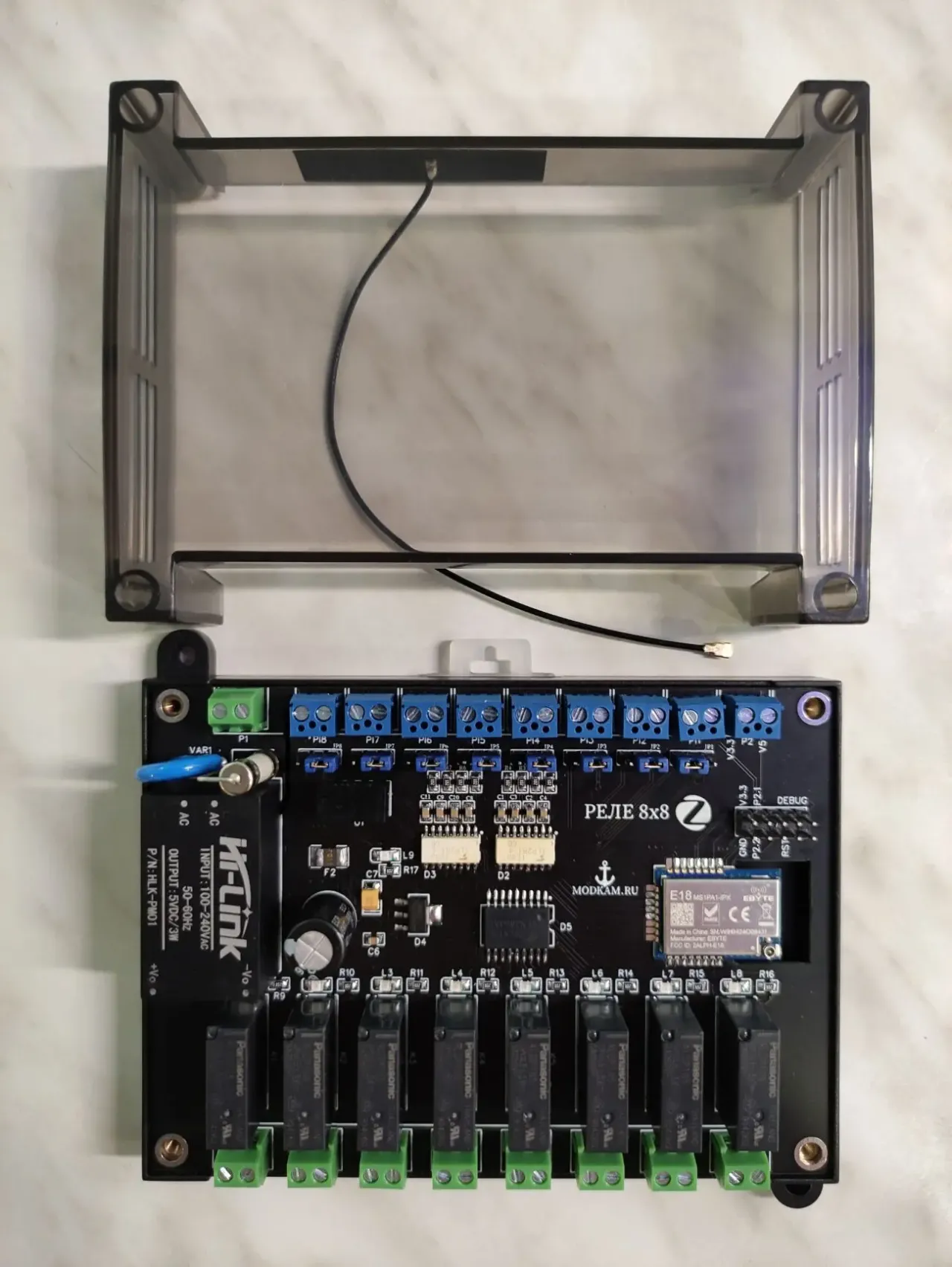 Zigbee Реле на 8 каналов с сухими контактами ( modkam.ru ) 2