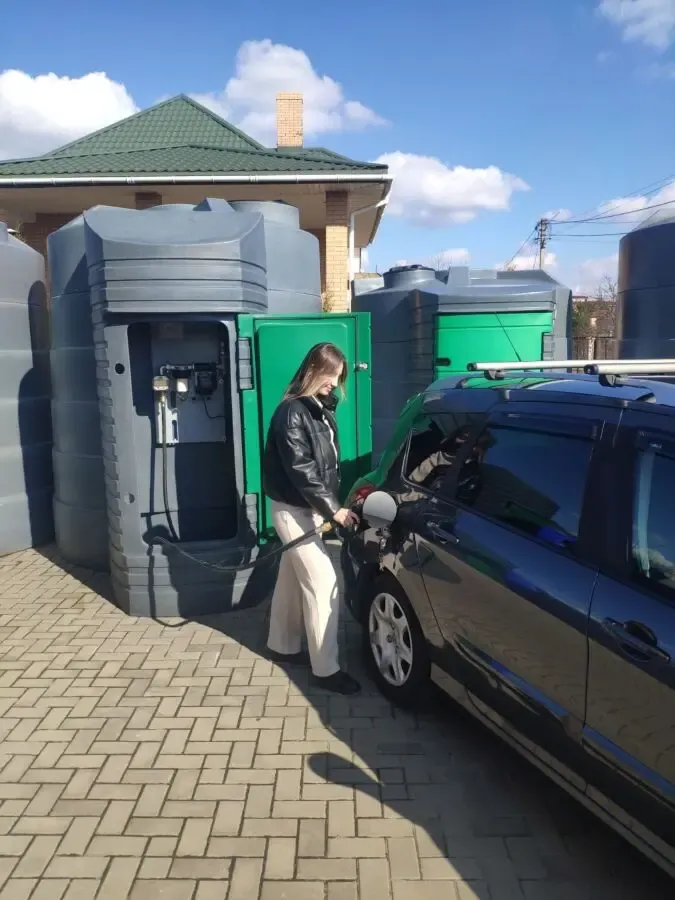 Резервуар 9000л METRIA для дизельного палива. Міні АЗС під ключ 2