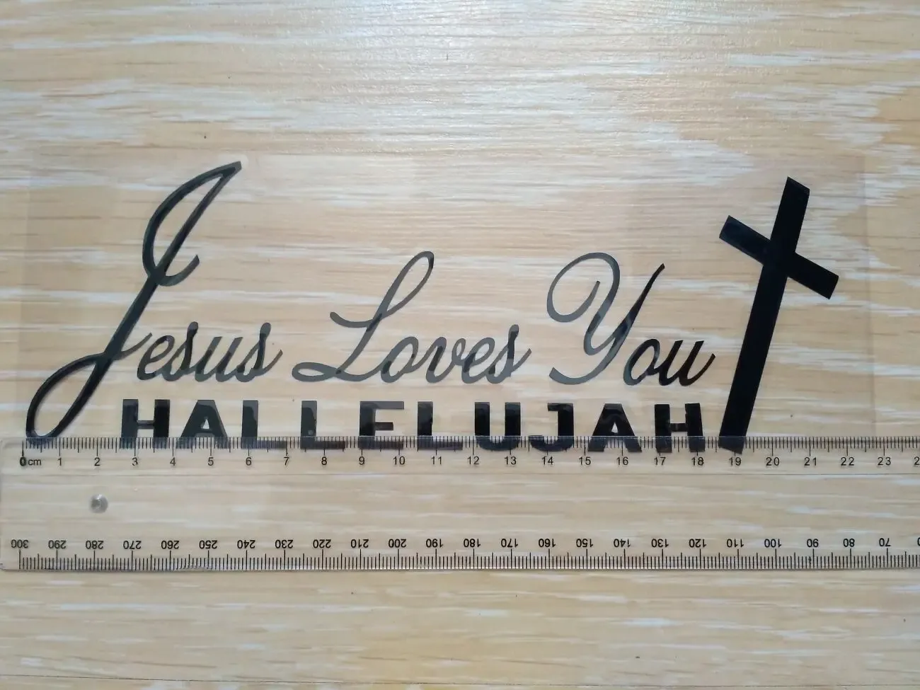 Наклейка Иисус любит вас Черная 4