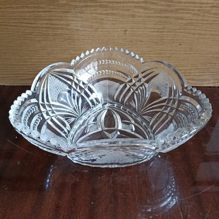 Фруктовница, хрусталь.
