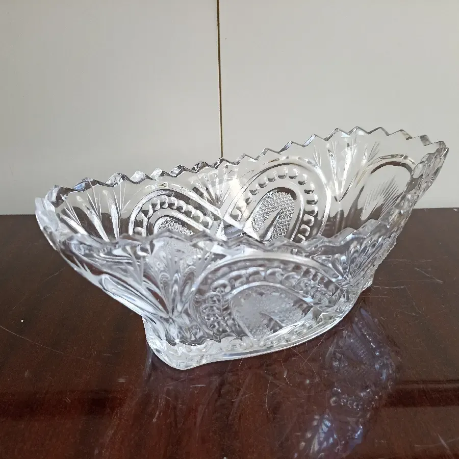 Лодочка, хрусталь.