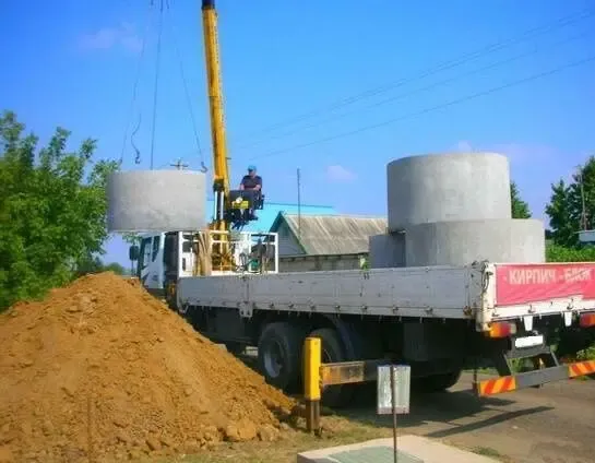 Бетон бетонные кольца Септики бетонні кільця колодязь септики копання 4