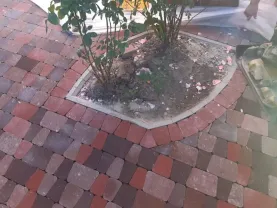 Тротуарная плитка "Римский камень" серая 40 мм