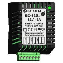 DATAKOM BC-125 Зарядний пристрій акумулятора (12V/5A)