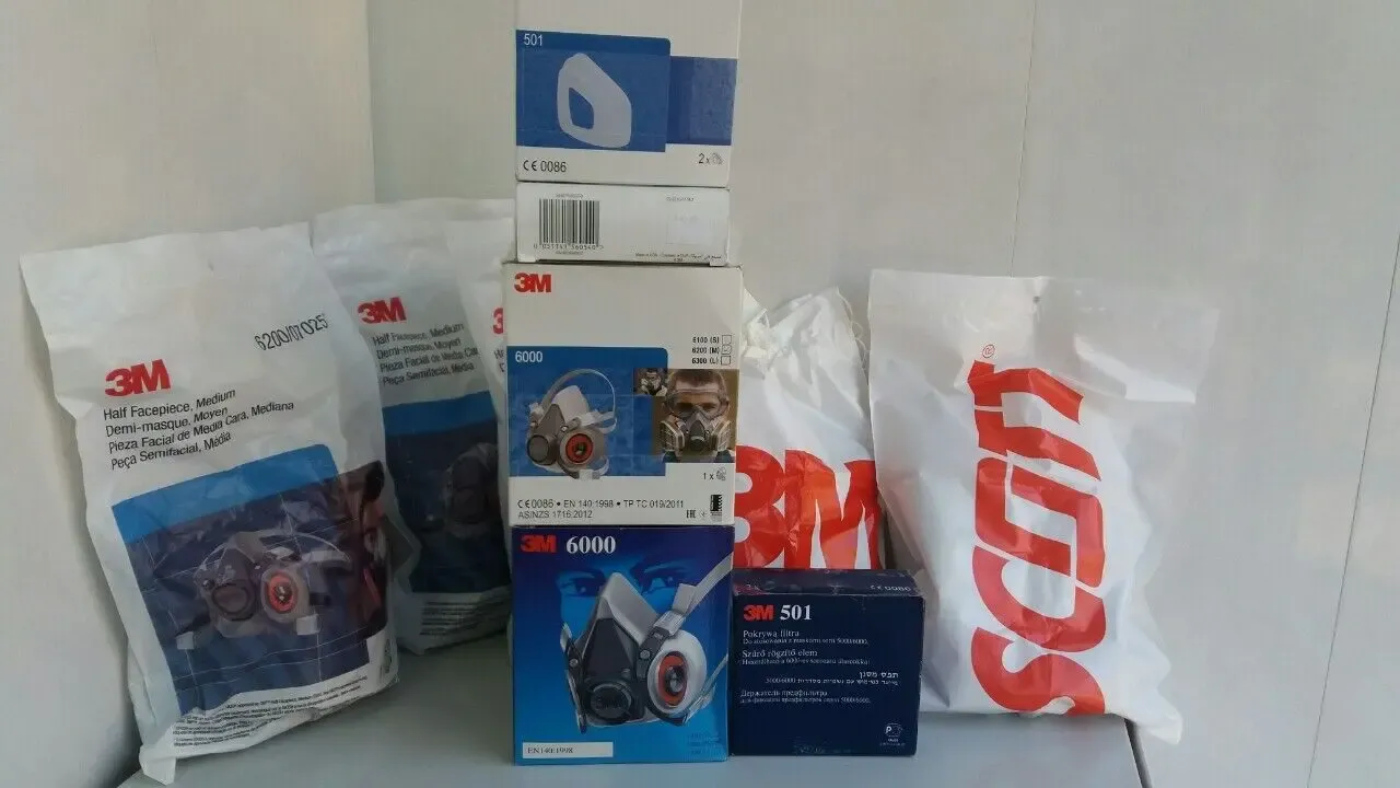 Полумаска 3М серии 6200. США, Канада. 10