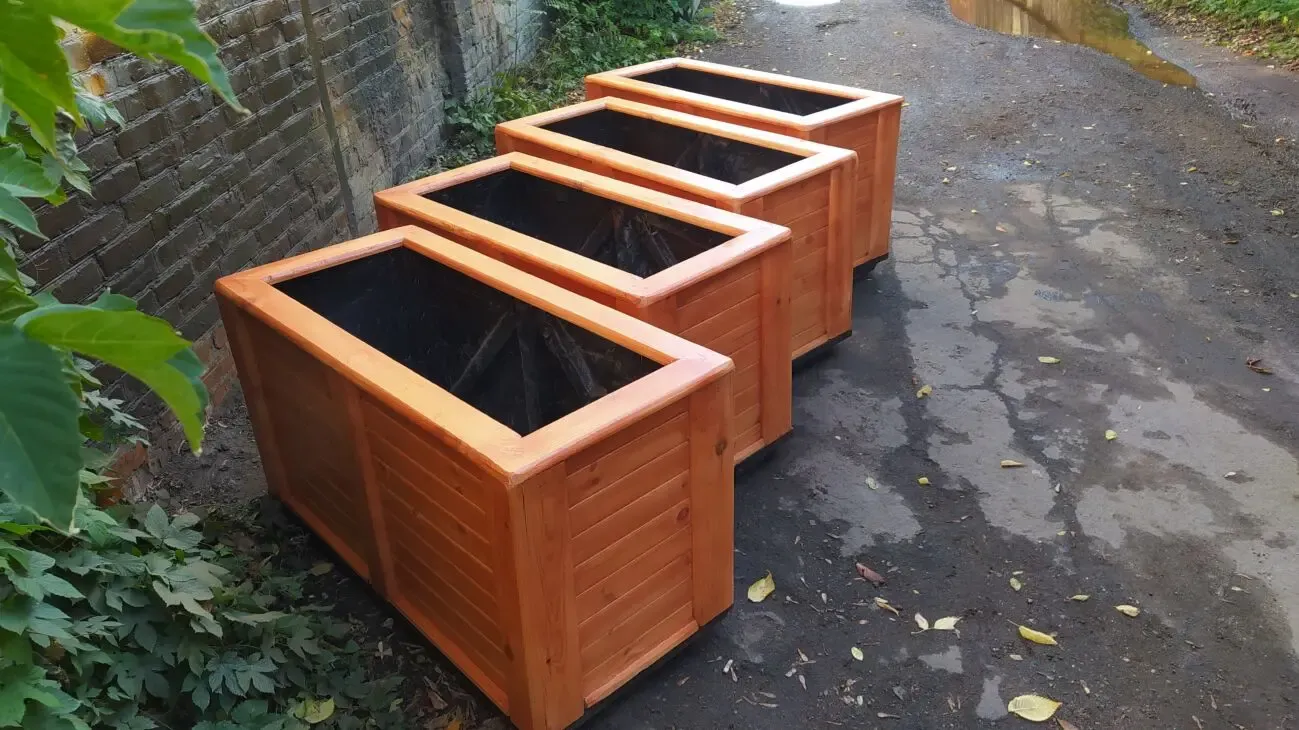 Уличные кашпо для ТУЙ ( деревьев, цветов, горшки, утепленные дерево ) 3