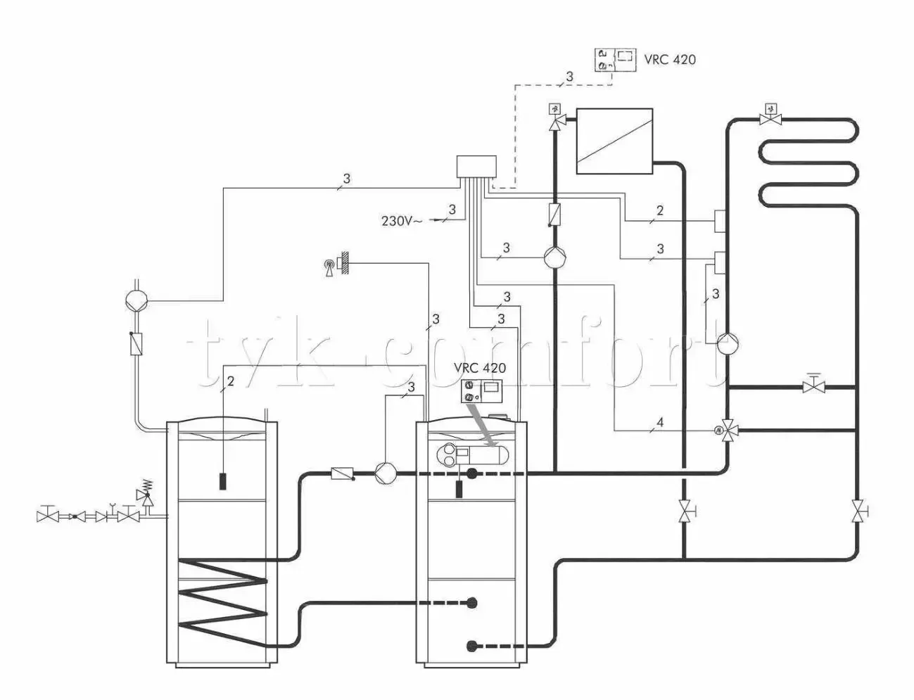 Регулятор погодозависимый VRC 420S Vaillant West арт. 300655 6